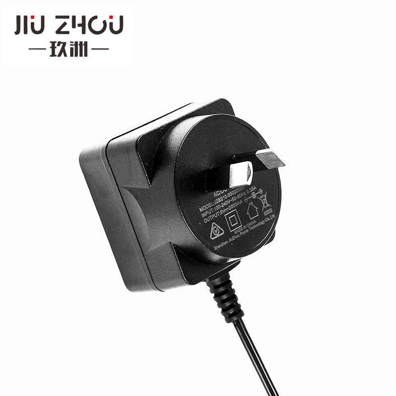 5v2a電源適配器帶線澳規(guī)認證手機數(shù)碼充電器廠家-玖洲寶