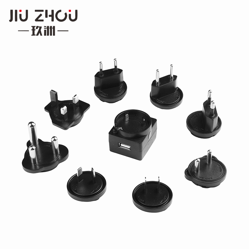 5v2a轉(zhuǎn)換頭電源適配器多國認證充電器廠家 